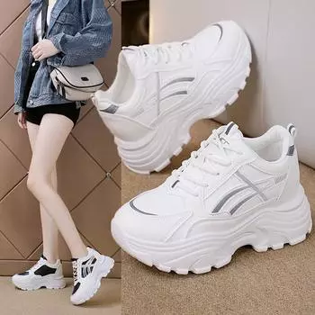 Fashion 2024 new summer Fashion Women s Casual Shoes Thick Sole comfort Slip Lace Up Sports Shoes Running outdoors Women s Sneakers 35