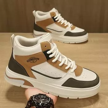 Fashion 2024 Retro Casual Shoes High Top Men s Vulcanized Board Shoes Platform Sneakerss Male Comfortable Outdoor Sports Tennis Shoes 39