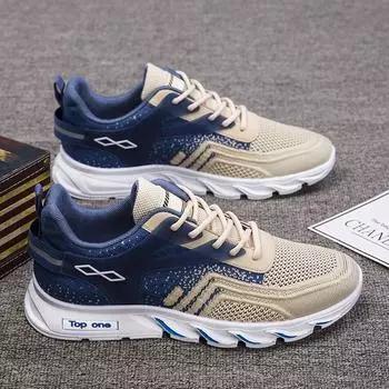 Fashion 2024 Spring and Autumn New Men s Mesh Breathable Running Shoes Fashion Versatile Casual Shoes Youth Campus Casual Shoes sneakers 39