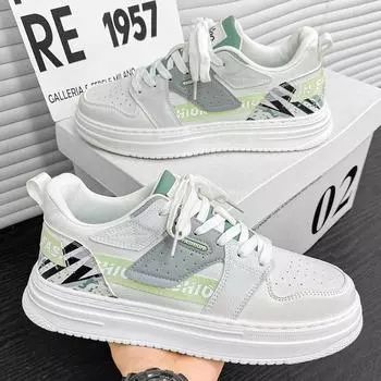 Мода 2024 Весна и Осень Новые Трендовые Модные Мужские Повседневные Спортивные Туфли Удобные Противоскользящие Спортивные Туфли Мужские Повседневные Туфли 39 чёрный