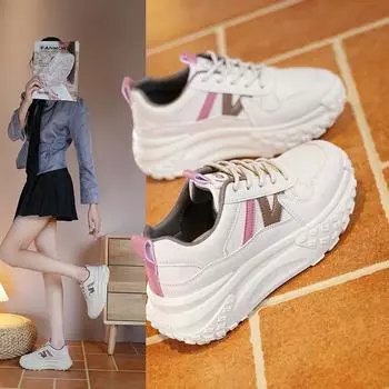 Fashion 2024 Spring Autumn Hot selling New Women s Casual Sports Shoes Comfortable and Breathable Casual Shoes Women s Vulcanized Shoes 35 коричневый