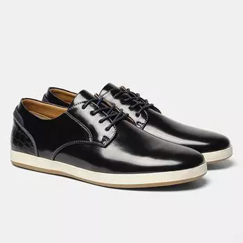 Fashion 2024 Spring Autumn New Designer Leather Shoes for Men Fashion Casual Black Board Shoes Man Low Heel Sneakers Male 40
