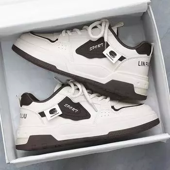 Fashion 2024 Spring Autumn New Fashionable Casual Sports Shoes Breathable and Comfortable Slow Running Sports Shoes Men Vulcanized Shoes 39 чёрный