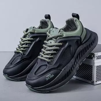 Fashion 2024 Spring Autumn New Male Casual Shoes Designer New Korean Version of Fashion Thick Sole Breathable Men s Casual Sneakers 39