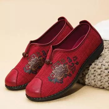 Мода 2024 Весна Осень Женская Мягкая Подошва Повседневная Обувь Модные Дышащие Кроссовки Плоская Подошва Нескользящая Прогулочная Обувь Обувь для Женщин 35 вино красного