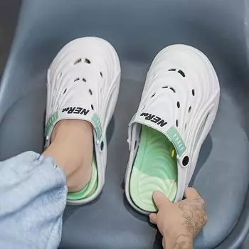 Fashion 2024 Summer Men s sandals Fashion beach Shoes Casual Sports Slippers Men s Outdoor slippers Family bathroom shoes 40-41