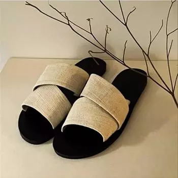 fashion 2024 Summer Modern Slippers Flat with Outside Ladies Shoes High Quality Solid Shallow Concise Women s Slippers 35 бежевый