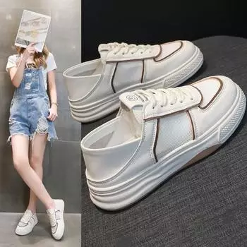 Fashion 2024 Summer New Thin Women s Fashion Versatile Breathable Mesh Sneakers 35 серый