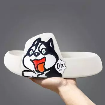 Модные летние тапочки 2024 года, сандалии, нескользящие, против запаха, мужские тапочки, толстая подошва, летняя обувь для отдыха на открытом воздухе, унисекс, легкие, из ЭВА, Zapatos 46-47