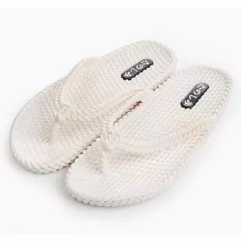 Модные летние тапочки 2024 года, женские повседневные массажные прочные шлепанцы, пляжные сандалии, женские туфли на танкетке, полосатые женские комнатные тапочки 36 белый