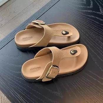 Мода 2024 года, летние женские шлепанцы из пробки, тапочки из искусственной кожи, сандалии на плоской подошве для женщин, ретро-мода, садовые туфли-сабо, пробковая обувь 36 белый