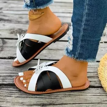 Fashion 2024 Summer Women s Wedge Sandals Elegant Open Toe Sandals Women s Retro Hollow Slippers Casual Thick Soled Roman Women s Shoes 36 белый