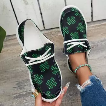 Мода 2024 года. Женские туфли на плоской подошве. Летние кроссовки. Повседневные кроссовки на толстой подошве. Простая обувь. Туфли на плоской подошве. 36 зелёный
