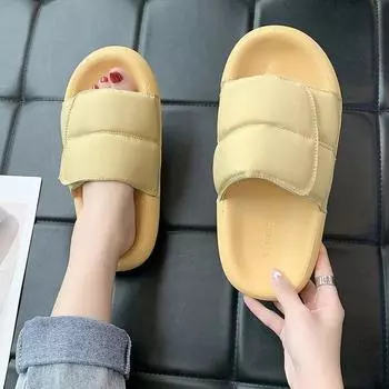 Fashion 2024 Women Sandals Casual Summer Woman Shoes Plus Zise Flats Sandals Platform Slippers Big Toe Foot Correction Sandals 35 чёрный