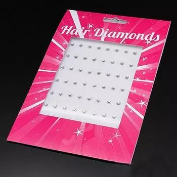 Fashion 2 Bags Rhinestone Hair Styling Hot Drilling Crystal Hair Dress Accessories Hairdo Supplies фиолетовый