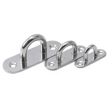 Fashion 304-M6 M5 M8 Oval Eye Board Marine Deck Buckle Staple Boat Shade Sail Mounting Fastening Set - 304 Grade Stainless Steel