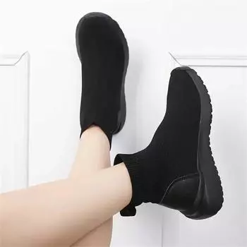 Мода 35-41 Размер 37 Обувь Женские Ботинки Женские Осенние Высокие Сапоги Обувь Due To Gold Кроссовки Спортивные Верхние Люкс Минималистичные 35