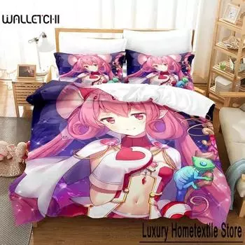 Fashion 3D Print Anime Pink Girls Neneka Bedding Set Single Twin Full Queen King Size Bed Set Adult Kid Bedroom Duvet cover sets 70x133cm 2pcs
