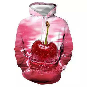 Fashion 3d Print Fruits Delicious Food Hoodies For Men Women Casual Oversized Pullover Hoodie Harajuku Long Sleeve Clothes S