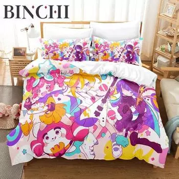 Fashion 3D Print Music Game Muse Dash Bedding Set Single Twin Full Queen King Size Bed Set Adult Boys Bedroom Duvet cover Sets EU single(135x200cm)