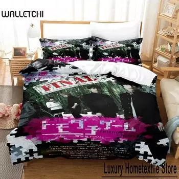 Fashion 3D Printed Anime Tomodachi Game Bedding Set Single Twin Full Queen King Size Bed Set Aldult Kid Bedroom Duvet Cover Sets 70x133cm 2pcs