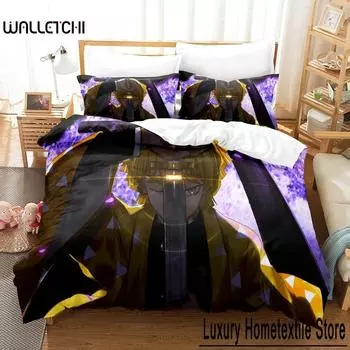 Fashion 3D The Ghost Destroying Blade Bedding Sets Duvet Cover Set With Pillowcase Twin Full Queen King Bedclothes Home Textile 70x133cm 2pcs