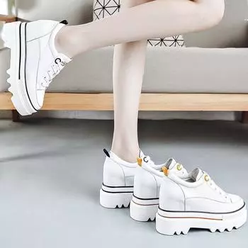 Модные дышащие женские кроссовки из толстой сетки толщиной 5 см, однотонные, для осени, для бега, для спорта, для отдыха, для женщин, размер 34-40 34