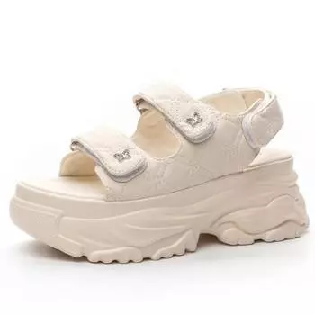 Модные женские сандалии 7 см, симпатичная удобная обувь, удобные женские шлепанцы, стильная обувь, женские летние туфли на танкетке, сандалии на платформе с открытым носком 34 чёрный