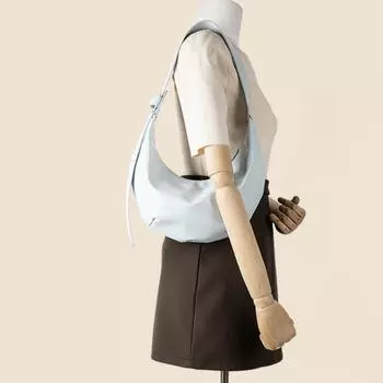 Fashion All-in-one Dumpling Bag Female Minority Commuter Underarm Bag High-grade Pu Solid Color Hand Bill Shoulder Bag чёрный