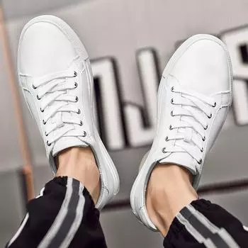 Модные универсальные кроссовки для ходьбы, удобная спортивная обувь для отдыха на открытом воздухе, мужские вулканизированные туфли из натуральной кожи, мужские повседневные кроссовки 36