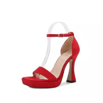 Fashion and simple size high heels for women with open-toed sandals (this style will not be replenished) 35