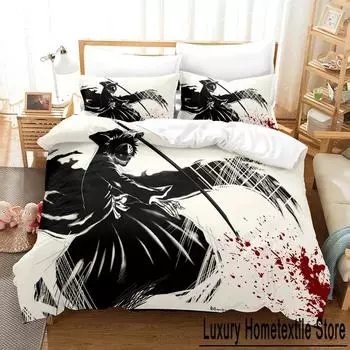 Fashion Anime 3D The Bleach Bedding Sets Duvet Cover Set With Pillowcase Twin Full Queen King Bedclothes Bed Linen Home Textile 70x133cm 2pcs