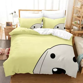 Fashion Anime Kawaii Girl Azumanga Daioh Bedding Set Single Twin Full Queen King Size Bed Set Adult Kid Bedroom Duvet cover Sets EU Twin 135x200cm
