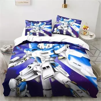 Fashion Anime Robot BANG BRAVERN Home Textile Pillow Case Bed Linen Duvet Covers Kids Comforter Bedding Sets For Home Textiles 70x133cm 2pcs