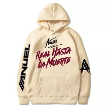 Fashion Anuel AA Printed Hoodies Sweatshirt XS