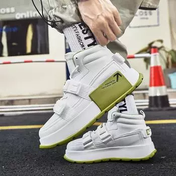 Fashion Autumn and winter fashion thick-soled elevating board shoes men s personality youth fashion board shoes men s fashion shoes 39