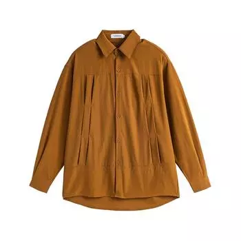 Fashion Autumn and Winter New Loose Shoulder Casual Solid Color Versatile Men s and Women s Long-sleeved Shirts M