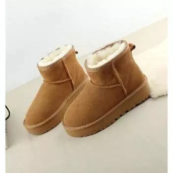 Fashion Autumn Winter Platform Velvet Boots for Women Designer Soft-soled Women s Cotton Shoes Fashion Non-slip Snow Boots Female 35