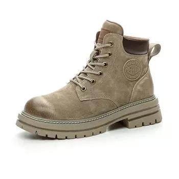 Модные осенне-зимние ретро-рабочие кожаные ботинки для женщин, дизайнерская роскошная теплая женская обувь, модные повседневные ботильоны на платформе для женщин 33