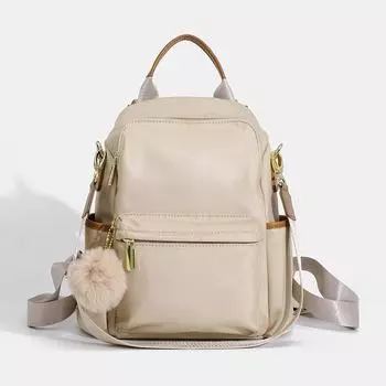 Fashion Backpack Female Retro Large Capacity Waterproof Travel Bag Leisure Travel Anti-theft Oxford Cloth Backpack Female чёрный