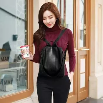 Fashion Backpack for Women New Large Capacity Mommy Bag Versatile Fashion Casual Soft Leather Designer Backpack