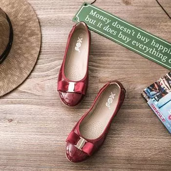 Модные балетки женские 2024 женские мягкие туфли из искусственной кожи без застежек складные туфли с круглым носком туфли на плоской подошве женские балетки для девочек 36 красный