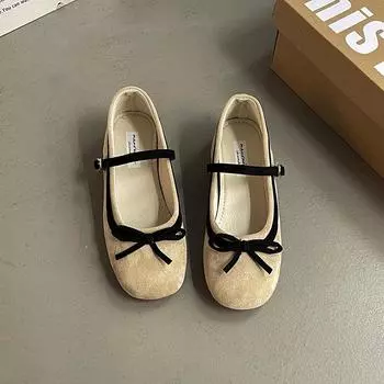 Fashion ballet single shoes summer spring new sweet with skirt inner height increase Mary Jane shoes 35