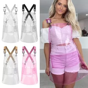 Fashion Barber Apron Oil Resistant Waterproof Home Aprons Unisex TPU for Kitchen Hair Salon Barber Barista Household Supplies