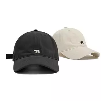 Модная бейсболка для женщин и мужчин с вышивкой белого медведя в стиле хип-хоп, бейсболки из хлопка, шляпы от солнца, унисекс, однотонные шляпы с козырьком 55-59 cm