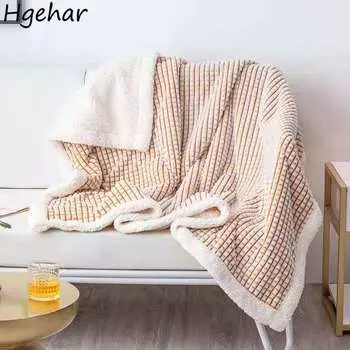 Модные одеяла, классические, Ins, клетчатые, осенние, в японском стиле, простые, весенние, для путешествий, 10 цветов, домашний текстиль, популярный, для полуденного отдыха, 100*120 см 100x120cm
