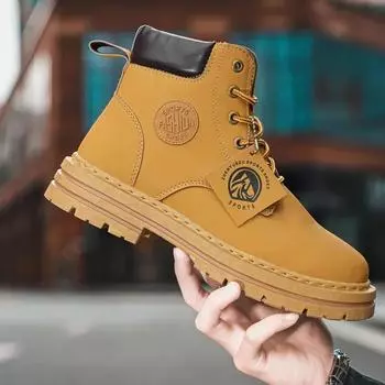 Fashion Boots for Men Short Barrel Spring Autumn Retro Man Shoes Ankle Booties Classic Offers High Quality Fashion Low Price Trendy 2025 39