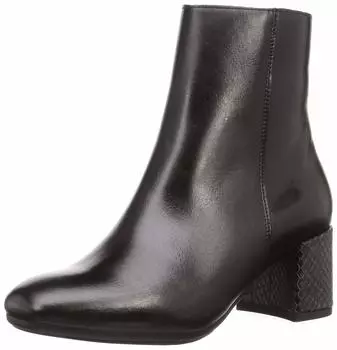 Fashion Boots Square Short Boots Black Combination cm 2E [Bontre] Women s 24.0
