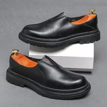 Fashion Brand Leather Footwear Brand Luxury Men Casual Driving Designer Business Loafers Men s Moccasins Italian Wedding Dress Shoes 38 чёрный