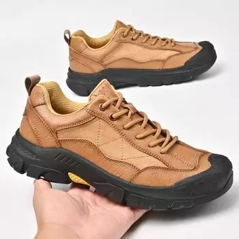 Fashion Brand Men Casual Leather Sneake High Quality Classic Outdoor Lace-up Low-top Walking Shoe Luxury Designer Flat Driving Shoes New 38 коричневый